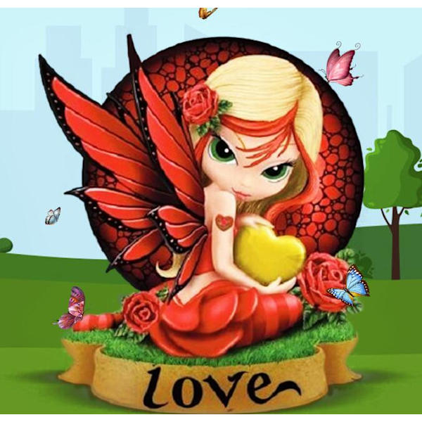 5D DIY sarjakuva 5D diamond painting (30*30cm) A