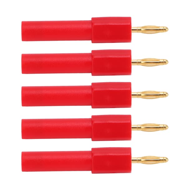 5-pak Bananstikadapter Stærk forbindelse Høj ledningsevne 2 mm til 4 mm konvertering