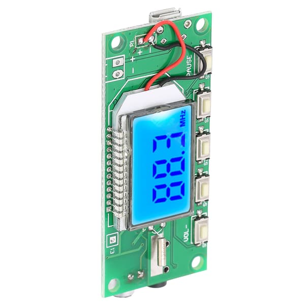 FM-sendermodul Digital Stereo Frekvensmodulation LCD-skærm 87-108MHz 3-5V