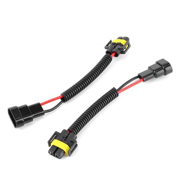 2 STK 9005 9006 til H11 Headlight Bulb Adapter Converter Cable