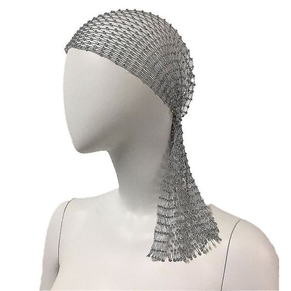 Rhinestone Mesh Pannband Glitter Kristall Hårband Stretchy Black Headwrap Rave Nattklubb Sparkle silver