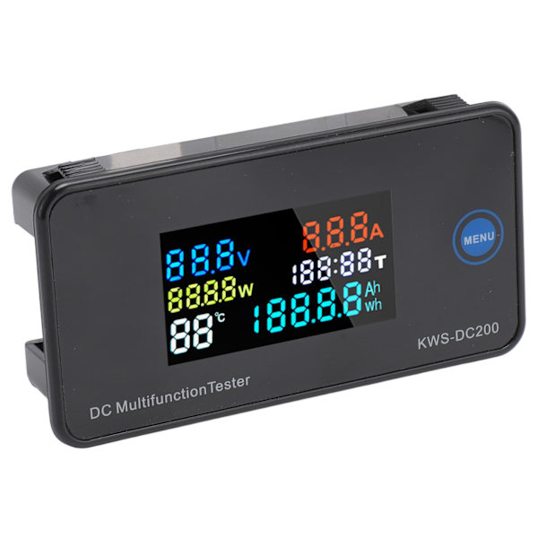 DC Digital Voltmeter Amperemeter DC200 50A LCD Farveskærm 7 i 1 Multifunktions Multimeter Tester til Fabrikslaboratorium
