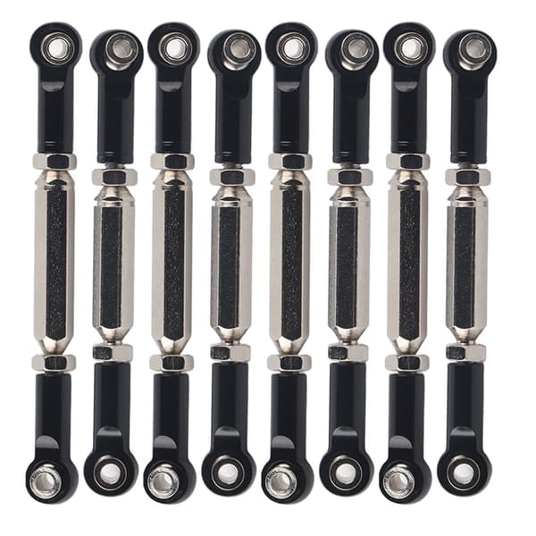 RC Styreservo Metal Linkage Trækstangsender til WPL MN Feiyu Sort