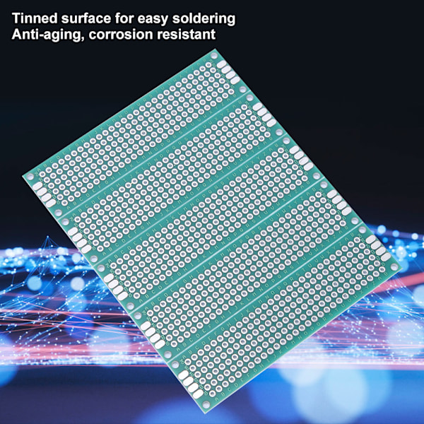 10 st 2x8cm dubbelsidig prototyp PCB kopplingsdäck universalbräda