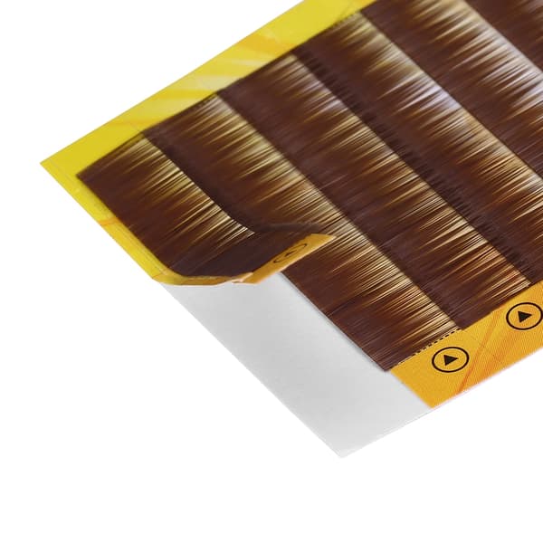 Blandad Mörkbrun Falsk Ögonbrynsförlängning Fake Enhancer Individuell 5-8 mm
