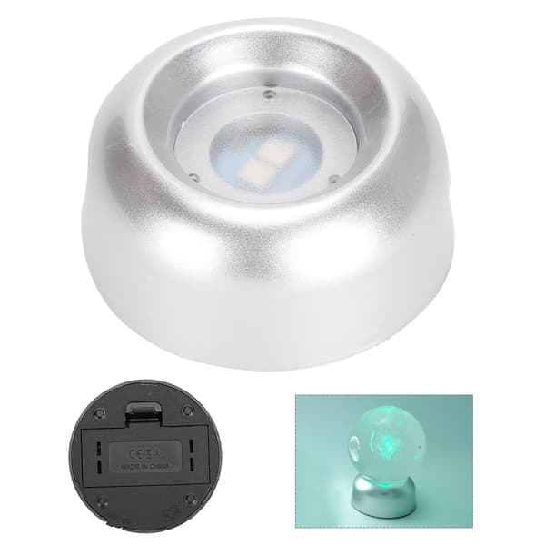 Farverig LED-lysbase til Crystal Ball Display Stativ
