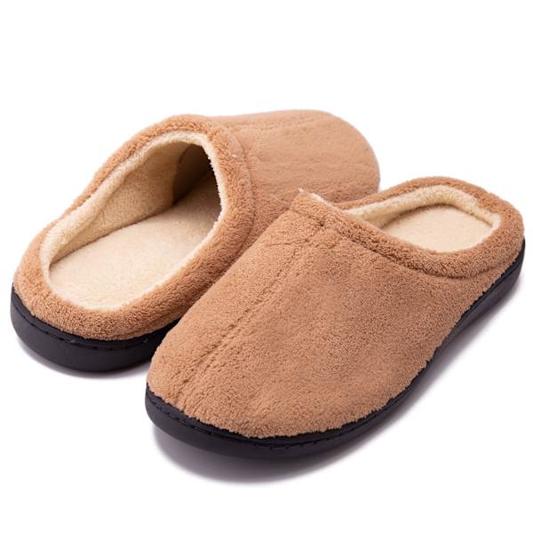 Relax Gel Tofflor Memory Foam Comfy Warm Plysch Tofflor Hem Unisex Skor M