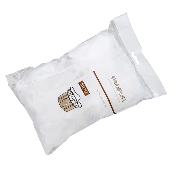 Engangs elastisk køkkenvask affaldsfilternet - lugtfri polyester, høj densitet (100 STK)