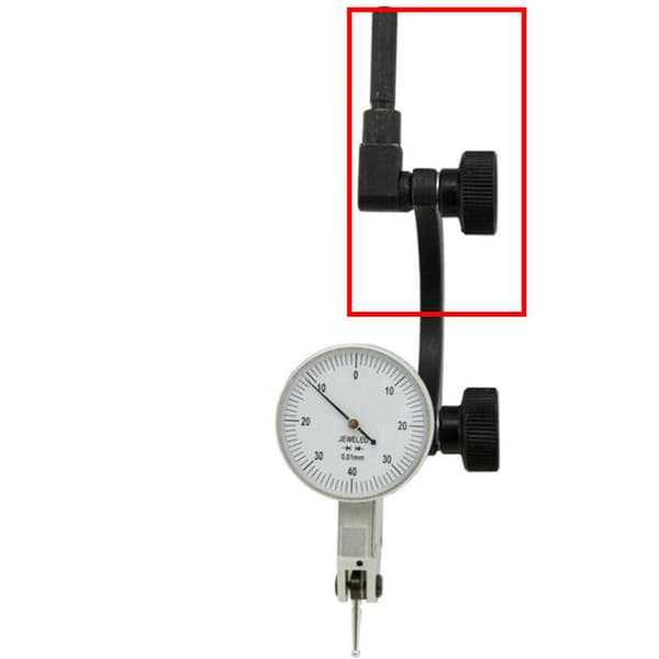 Halvrund kombinationstest urholder 8 mm dialindikatorstøtte