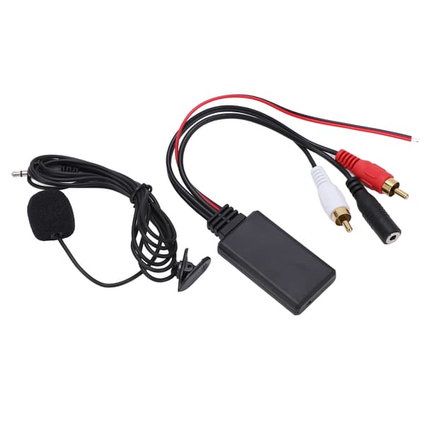 Bluetooth 5.0 langaton AUX-sovitin mikrofonilla Pioneer 2RCA -audioportille