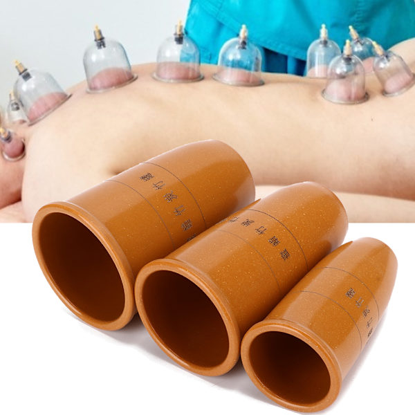 Bambus Cupping Sæt Kropsmassage Terapi Vakuum Cupping Glas
