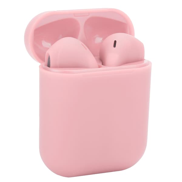 TWS Bluetooth 5.0 Trådløse Touch Control Ørepropper med Ladeetui Rosa