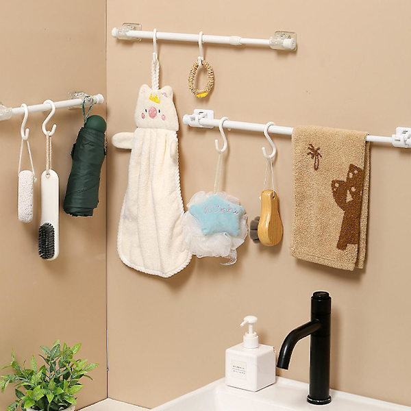 Fjäderspänningsgardinstång, dragstänger Skåpsstänger Justerbar fjäderstålspänningsstång 30cm*50cm