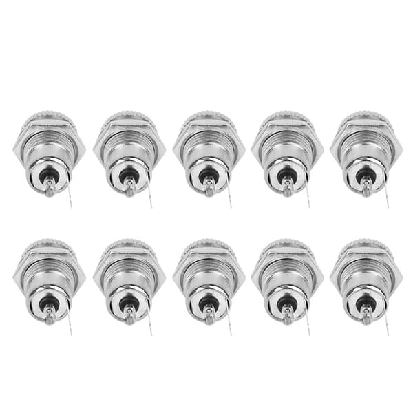 10A DC Strømforsyningsstik med Gevind Metal Panelmonteringsstik DC099