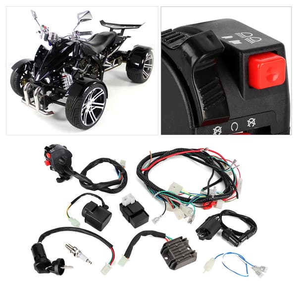 Elektrisk Ledningsnet CDI Samling Tilbehør til ATV QUAD Motorcykel 200-300cc