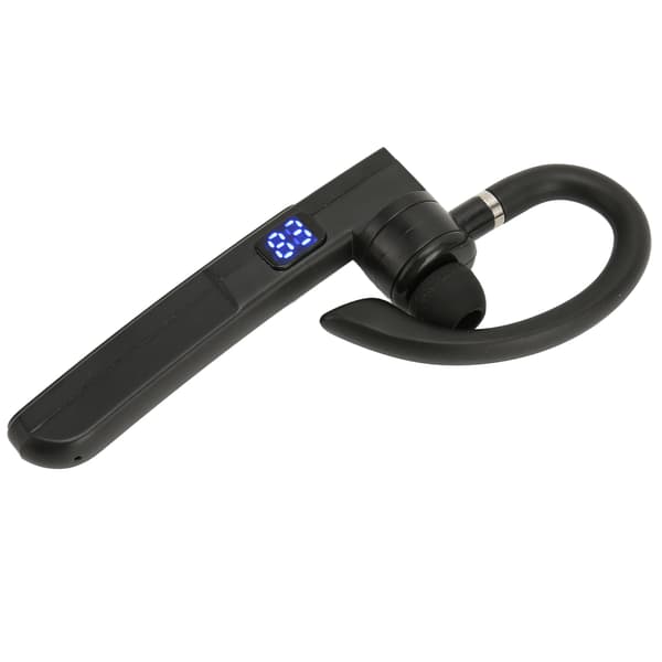 Bluetooth Headset Enkelt Øre Støyreduserende Digital Skjerm IPX7 Vanntett Stemmekontroll Trådløs Ørepropp