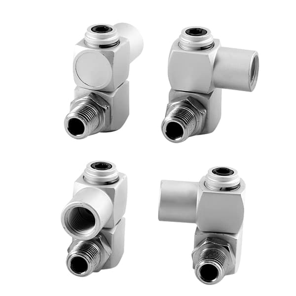 Universal Adaptersett for Luftsslange i Aluminium, 1/4\"