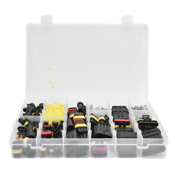 1004 PCS Automotive Connector Vedenpitävä johdinpistoke uros- ja naarasliittimen 1-6-nastainen sarja