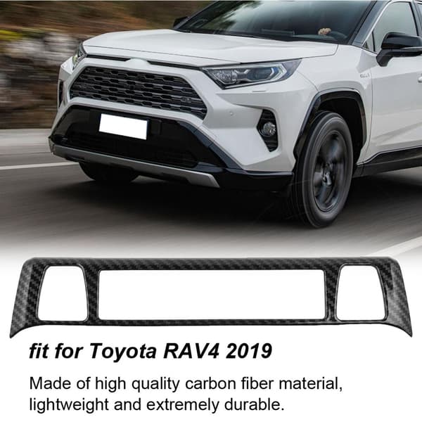 Dekorlist i karbonfiber-stil for setevarmebryter, passer til RAV4 2019