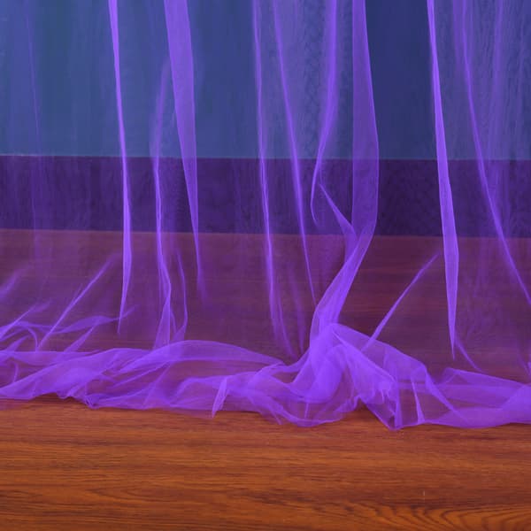 5x10ft Chiffon Mjuka Halvtransparenta Moderna Gardiner för Sovrum Vardagsrum Bröllop