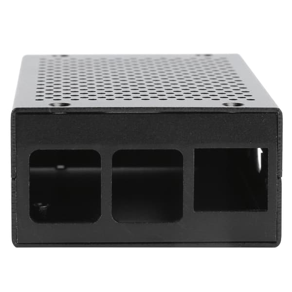 Raspberry Pi Svart Aluminiumlegering Mesh Vent Case Hovedkortdeksel