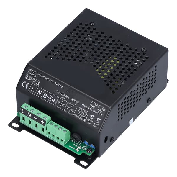 Automatisk intelligent batterilader for aggregat, 12V 24V AC100‑240V LBC2403‑1206B