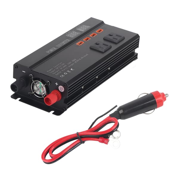 900W 12V 24V DC til 110V AC Bil Power Inverter med USB-lader og LCD-skjerm