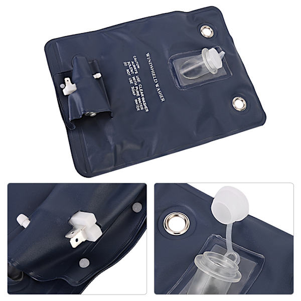 12V Universal Vindusspylerpumpe Med Flaskepose Sett Passer For Klassisk Bil 151286776374