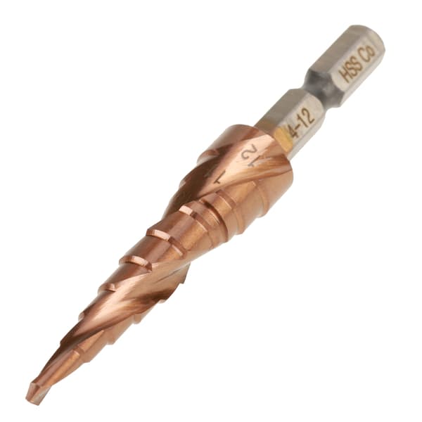 Snabbstål Hex Skaft Spiralspår Steg Kobolt Borr 4-12mm