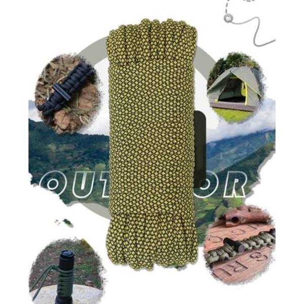 Paracord-rep för camping, kläder och vandring, 4 mm, 9 innerkärnor, 31 m