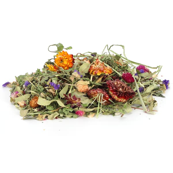 Naturlige tørrede blomster Hamster Marsvin Strøelse Absorberende kattegrus 50g