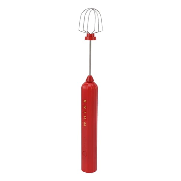 Rustfrit stål USB håndholdt mini mixer trådløs pisker rød