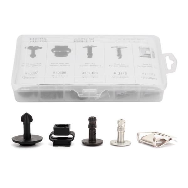 60-delt motorcykel pan clips låseskive hardware kit
