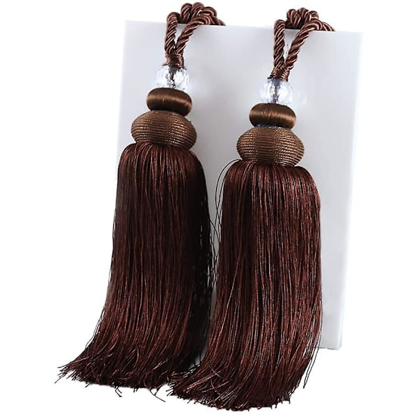 Eurooppalaistyylinen verhotupsu, tumma kahvi, pari