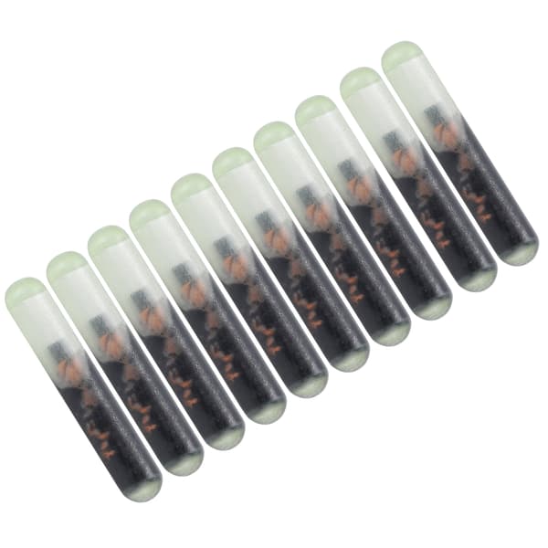 10 Standard 2.12mm Glas Pet Microchip Set för Identifiering