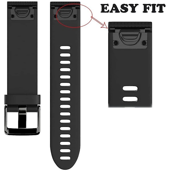 Rem, Garmin Fenix6S, sort