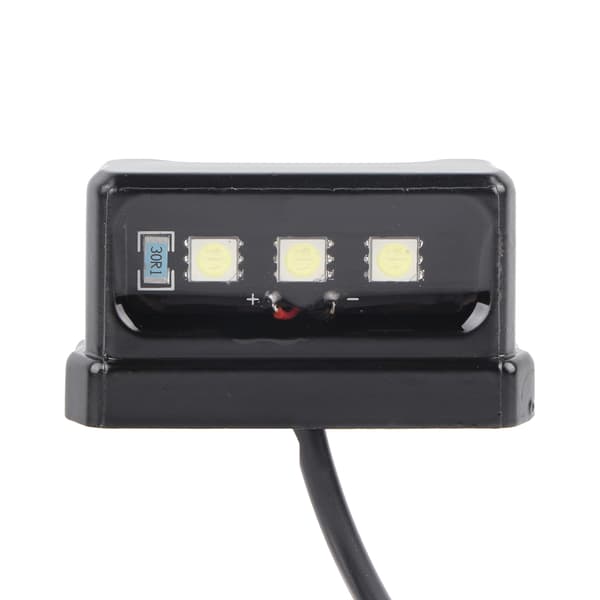 Universal Motorcykel Nummerplade LED Lys Sort Alle Modeller