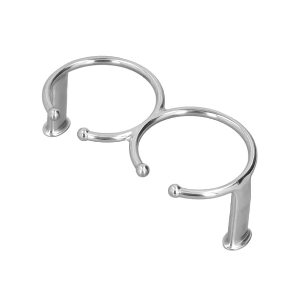 Dobbel åpen ring koppholder 316 rustfritt stål universell for båtspill bord sofa biler