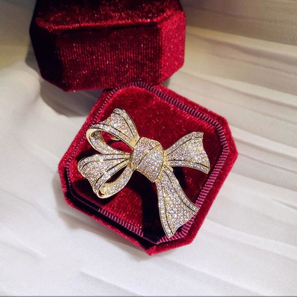 Mode Kvinder Cubic Zirconia Indlagt Sløjfe Finger Ring Bryllupsfest smykker gave US 8