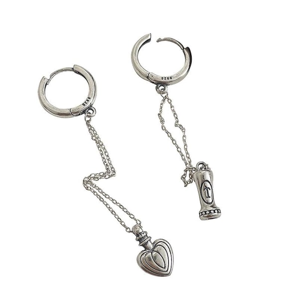 Øreringe 925 Sølvsmykker Heart Stud Fashion Jewelry Ac8183