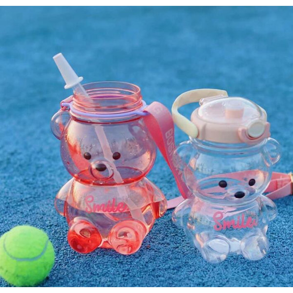 Sarjakuva Cute Bear Water Cup Kannettava hihna
