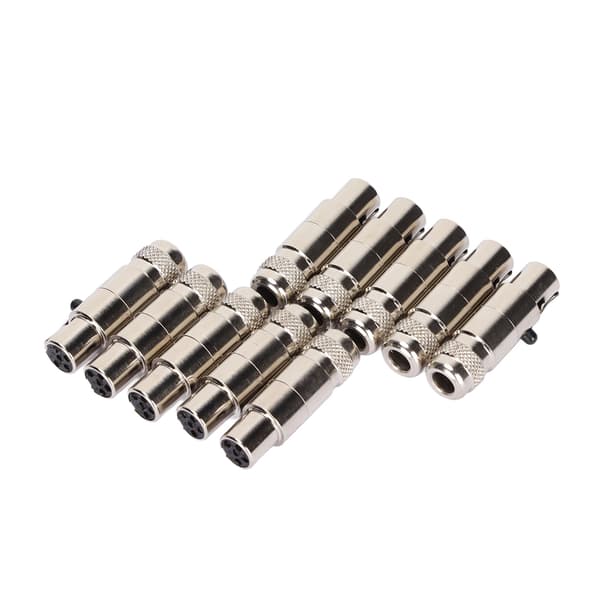 10-delt Mini Metal XLR Adapter 5-Pin XLR-stik til Stereo Mikrofonkabel Display Højttaler Audio Interface