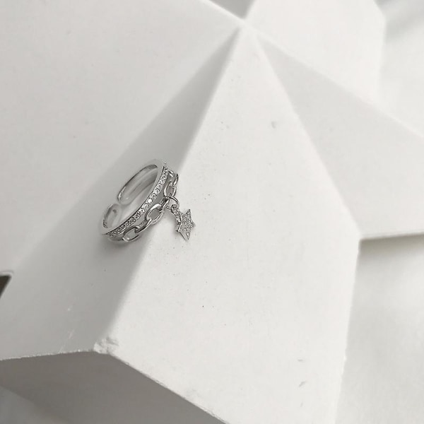 Ring Silver S925 Zirkon Modesmycken Ac7418