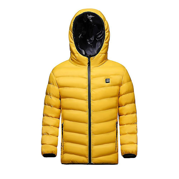 Pojkar Flickor USB Jacka Vintervarm Kappa Yellow 170cm