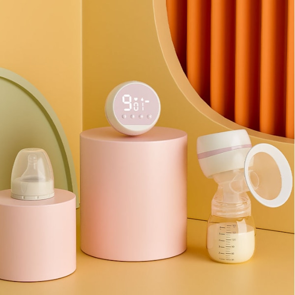 Elektrisk bröstpump hel engelsk vit smart inbyggd automatisk mjölkningsmaskin högsug massage tyst smärtfri bröstpump,