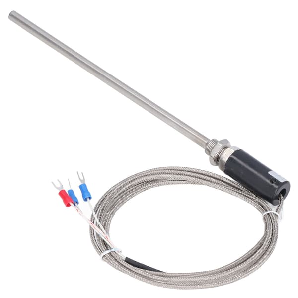 PT100 Temperatursensor Skjermet Ledningsprobe -200 til 450C WZPT-10