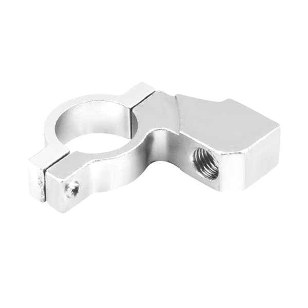 10 mm Motorcykel Spejlmontering Styr Adapter Holder Klemme Sølv