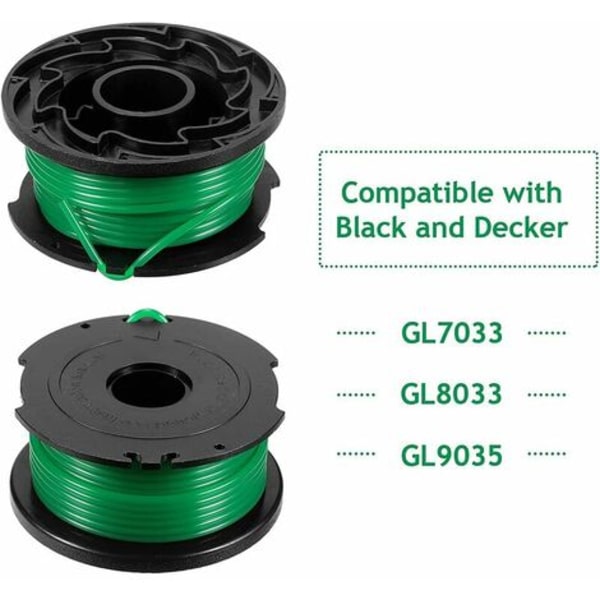 Black and Decker GL7033, GL8033, GL9035 buskrydderlinje, 6 spoler, 6 m