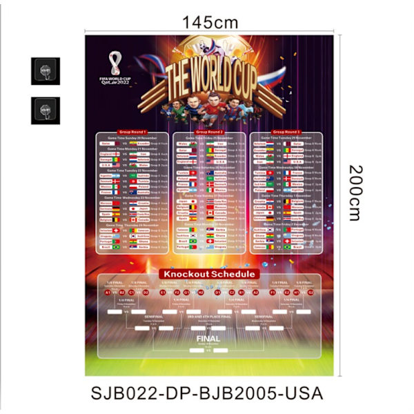 Tarr World Cup-schema (SJB022-DP-BJB2004-USA)