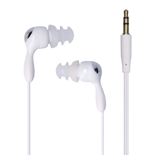 Vanntette In-Ear Bone Conduction Hodetelefoner med Utskiftbare Ørepropper for Svømming Løping Surfing Hvit